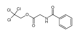 N-Benzoylglycin-2,2,2-trichlorethylester结构式