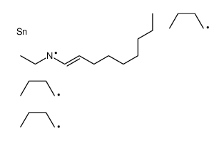 N-ethyl-2-tributylstannylnonan-1-imine Structure