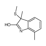 3,7-dimethyl-3-methylsulfanyl-1H-indol-2-one Structure