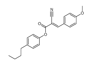 (4-butylphenyl) 2-cyano-3-(4-methoxyphenyl)prop-2-enoate结构式