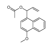 1-(4-methoxynaphthalen-1-yl)prop-2-enyl acetate结构式