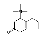 4-prop-2-enyl-5-trimethylsilylcyclohex-3-en-1-one结构式
