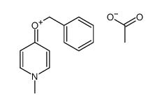 1-methyl-4-phenylmethoxypyridin-1-ium,acetate结构式