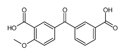 5-(3-carboxybenzoyl)-2-methoxybenzoic acid结构式