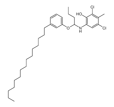 2,4-dichloro-3-methyl-6-[1-(3-pentadecylphenoxy)butylamino]phenol Structure