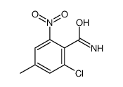 2-chloro-4-methyl-6-nitrobenzamide结构式