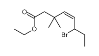 ethyl 6-bromo-3,3-dimethyloct-4-enoate Structure