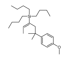 tributyl-[5-(4-methoxyphenyl)-5-methylhex-2-en-3-yl]silane Structure