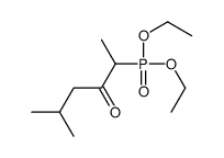 2-diethoxyphosphoryl-5-methylhexan-3-one Structure