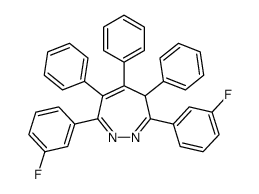 3,7-bis(3-fluorophenyl)-4,5,6-triphenyl-4H-diazepine Structure