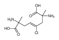 2,7-diamino-4-chloro-2,7-dimethyloct-4-enedioic acid结构式