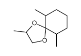3,6,10-trimethyl-1,4-dioxaspiro[4.5]decane Structure
