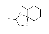 3,6,10-trimethyl-1,4-dioxaspiro[4.5]decane结构式