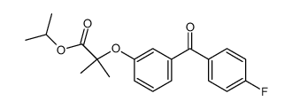 2-[3-(4-Fluoro-benzoyl)-phenoxy]-2-methyl-propionic acid isopropyl ester Structure