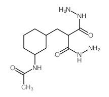 N-[3-[2,2-bis(hydrazinecarbonyl)ethyl]cyclohexyl]acetamide结构式