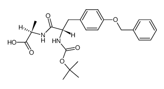 Boc-L-Tyr(Bzl)-D-Ala-OH structure