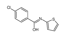 4-chloro-N-thiophen-2-ylbenzamide结构式