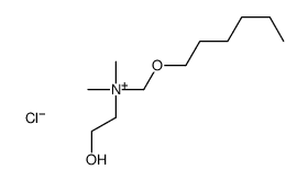 hexoxymethyl-(2-hydroxyethyl)-dimethylazanium,chloride结构式