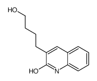 3-(4-hydroxybutyl)-1H-quinolin-2-one结构式