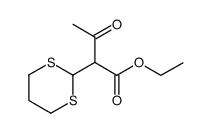 ethyl 2-(1,3-dithian-2-yl)-3-oxobutanoate Structure