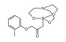 1-o-Tolyloxy-3-(2,8,9-trioxa-5-aza-1-sila-bicyclo[3.3.3]undec-1-yl)-propan-2-one Structure