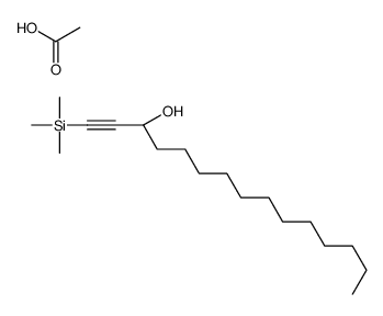 acetic acid,(3R)-1-trimethylsilylpentadec-1-yn-3-ol结构式