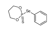 2-phenylselanyl-2-sulfanylidene-1,3,2λ5-dioxaphosphinane Structure