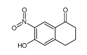 6-hydroxy-7-nitro-3,4-dihydro-2H-naphthalen-1-one结构式