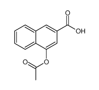 4-(乙酰基氧基)-2-萘羧酸结构式