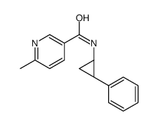 3-Pyridinecarboxamide,6-methyl-N-[(1R,2S)-2-phenylcyclopropyl]-,rel-(9CI) structure