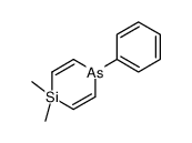 4,4-dimethyl-1-phenyl-1,4-arsasiline Structure