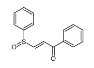 3-(benzenesulfinyl)-1-phenylprop-2-en-1-one结构式