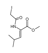 Methyl (Z)-2-(iodoacetamido)-4-methylpent-2-enoate Structure