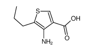 4-amino-5-propylthiophene-3-carboxylic acid结构式