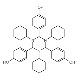 Phenol,4,4',4''-(1,3,5-tricyclohexylhexahydro-1,3,5-triazine-2,4,6-triyl)tris- picture