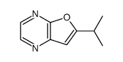 Furo[2,3-b]pyrazine, 6-(1-methylethyl)- (9CI) Structure