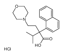 3-methyl-2-(2-morpholin-4-ylethyl)-2-naphthalen-1-ylbutanoic acid,hydrochloride结构式