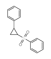 Benzene, [ (2-phenylcyclopropyl)sulfonyl]-, cis- Structure