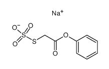 Phenoxycarbonylmethyl-thioschwefelsaeure-Natrium-Salz Structure