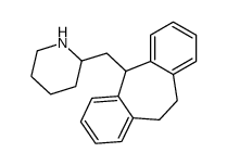 10,11-Dihydro-5-(2-piperidylmethyl)-5H-dibenzo[a,d]cycloheptene结构式
