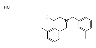 2-chloroethyl-bis[(3-methylphenyl)methyl]azanium,chloride Structure
