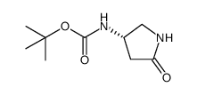 (S)-N-Boc-3-氨基吡咯烷-5-酮结构式