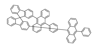 2,2'-bis(10-phenylanthracen-9-yl)-9,9'-spirobi[fluorene] Structure