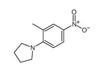 1-(2-Methyl-4-nitrophenyl)pyrrolidine Structure