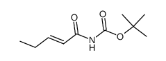 Carbamic acid, [(2E)-1-oxo-2-pentenyl]-, 1,1-dimethylethyl ester (9CI)结构式