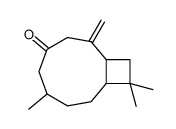 6,10,10-Trimethyl-2-methylenebicyclo[7.2.0]undecan-4-one结构式