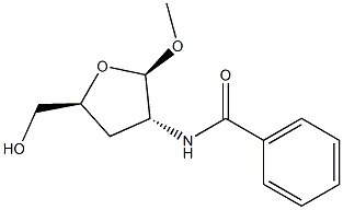 beta-D-erythro-Pentofuranoside, methyl 2-(benzoylamino)-2,3-dideoxy- (9CI)结构式