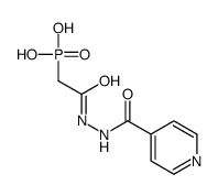 [2-oxo-2-[2-(pyridine-4-carbonyl)hydrazinyl]ethyl]phosphonic acid Structure