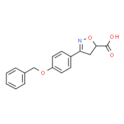 3-[4-(Benzyloxy)phenyl]-4,5-dihydroisoxazole-5-carboxylic acid Structure