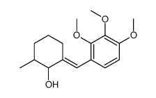 (6Z)-2-methyl-6-[(2,3,4-trimethoxyphenyl)methylidene]cyclohexan-1-ol结构式